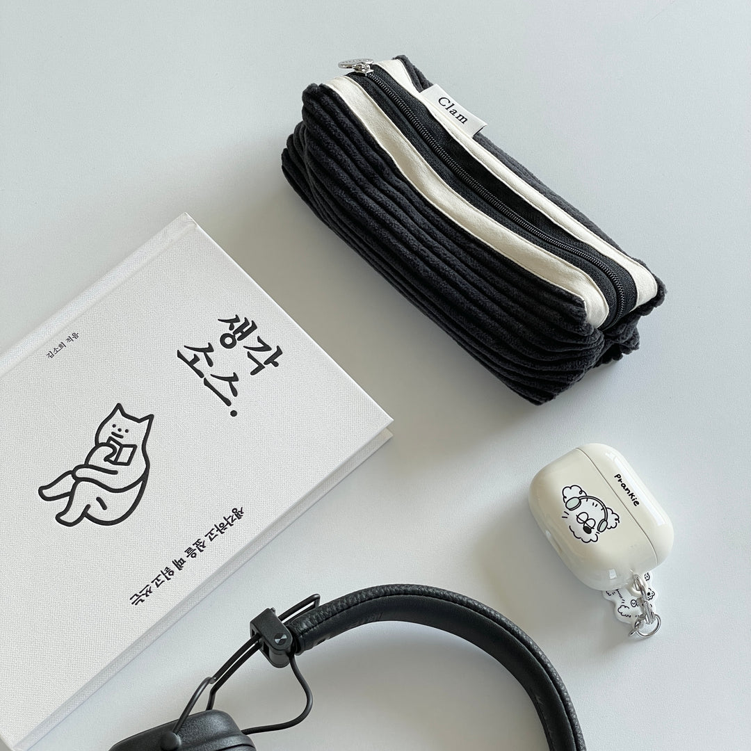 Clam ペンケース ラウンドタイプ - 韓国雑貨・韓国文房具通販のオンラインストア『But Butter』
