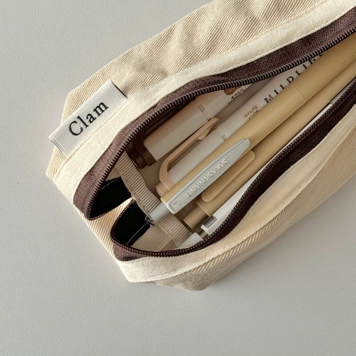 Clam ペンケース ラウンドタイプ - 韓国雑貨・韓国文房具通販のオンラインストア『But Butter』