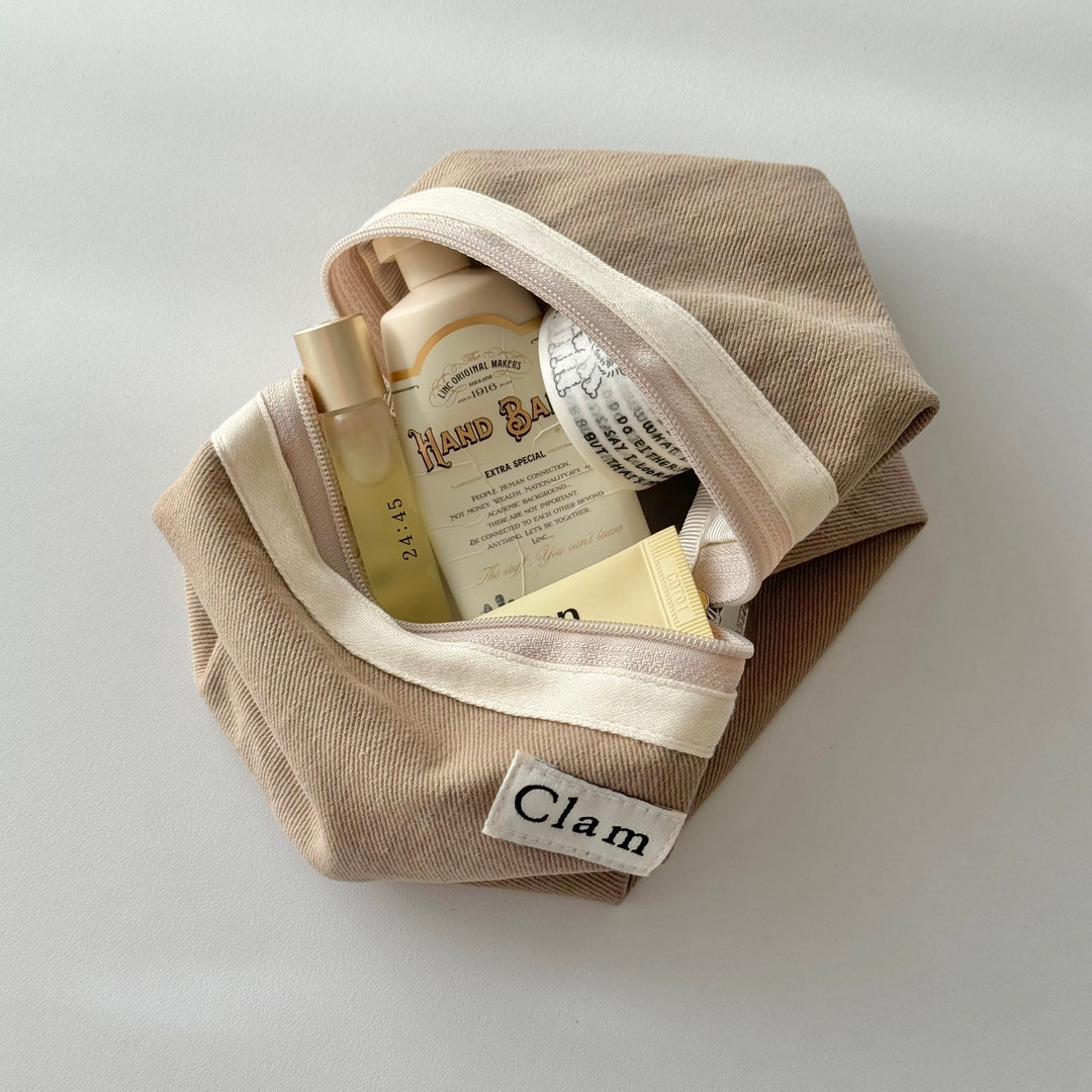 Clam ポーチ ラウンドタイプ - 韓国雑貨・韓国文房具通販のオンラインストア『But Butter』