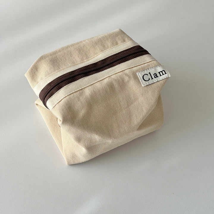Clam ポーチ ラウンドタイプ - 韓国雑貨・韓国文房具通販のオンラインストア『But Butter』