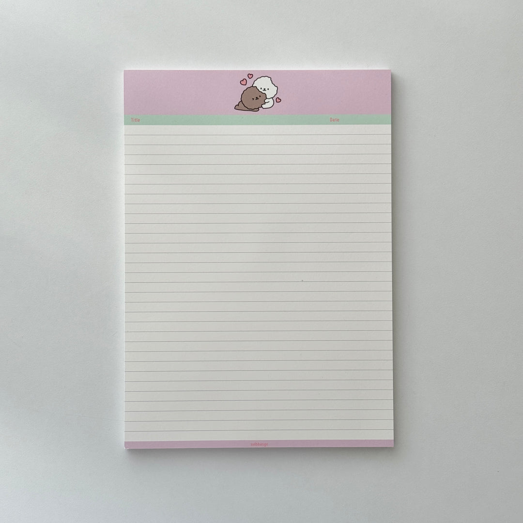 sulbbange カップルノートパッド