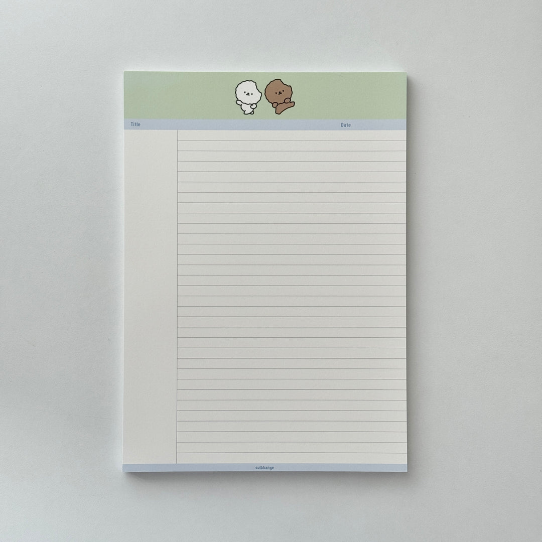 sulbbange カップルノートパッド