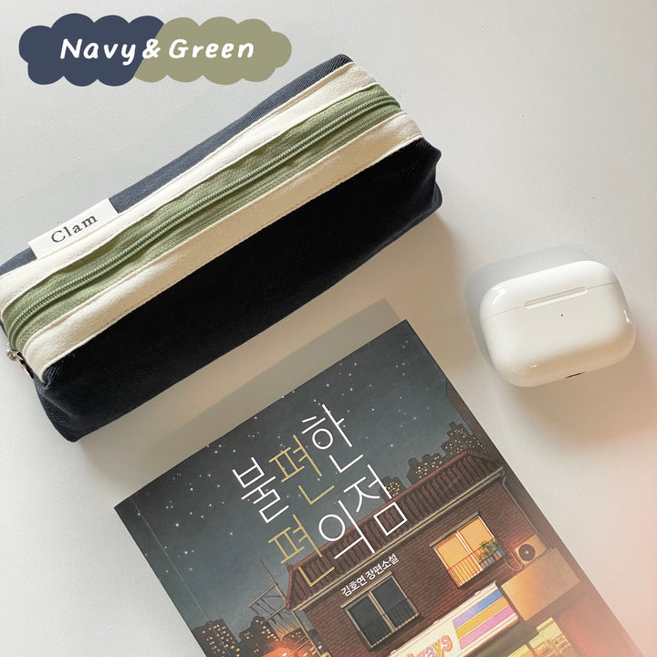 Clam ペンケース ラウンドタイプ - 韓国雑貨・韓国文房具通販のオンラインストア『But Butter』