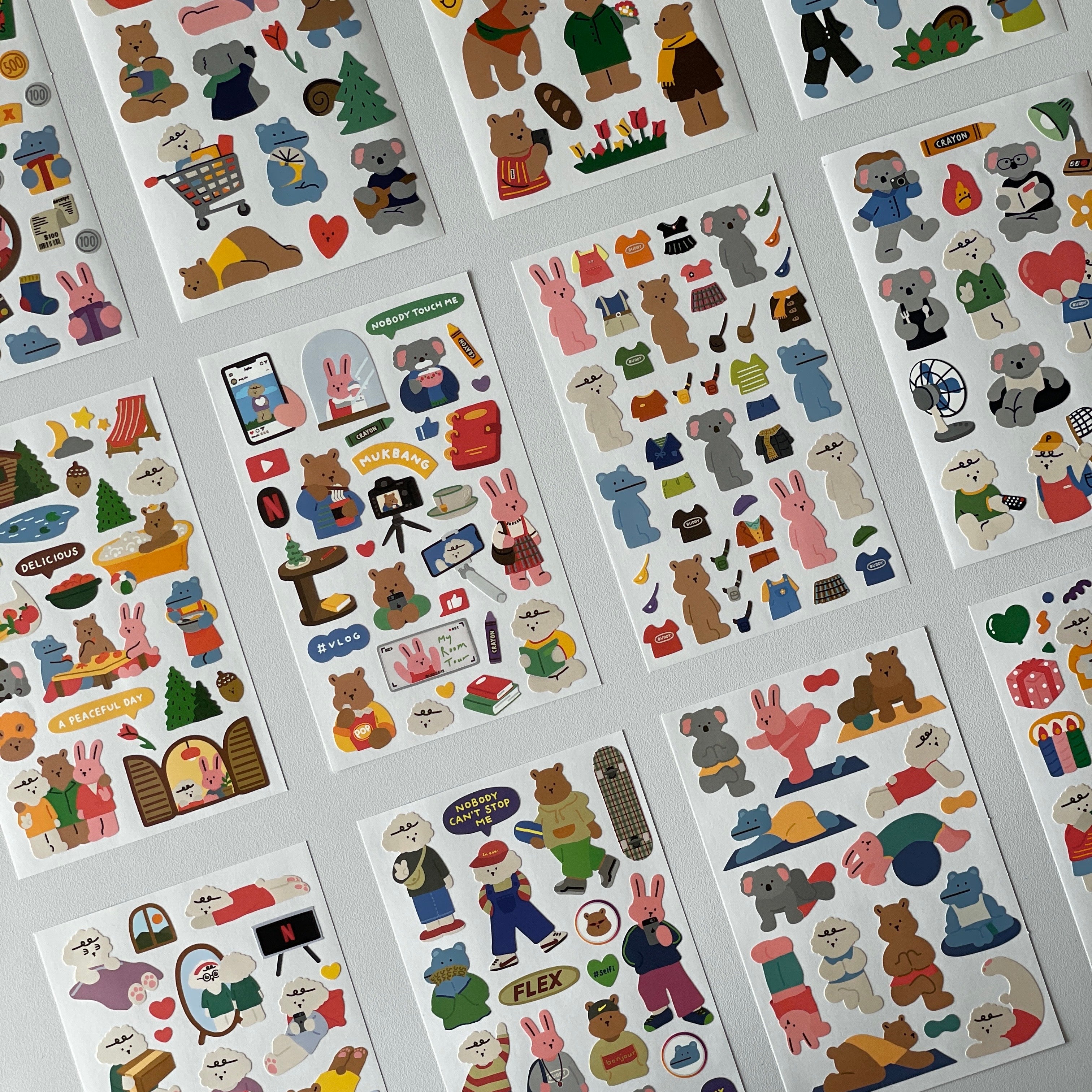 Dailylike My Buddy ステッカーセット My Buddy – 韓国雑貨・韓国