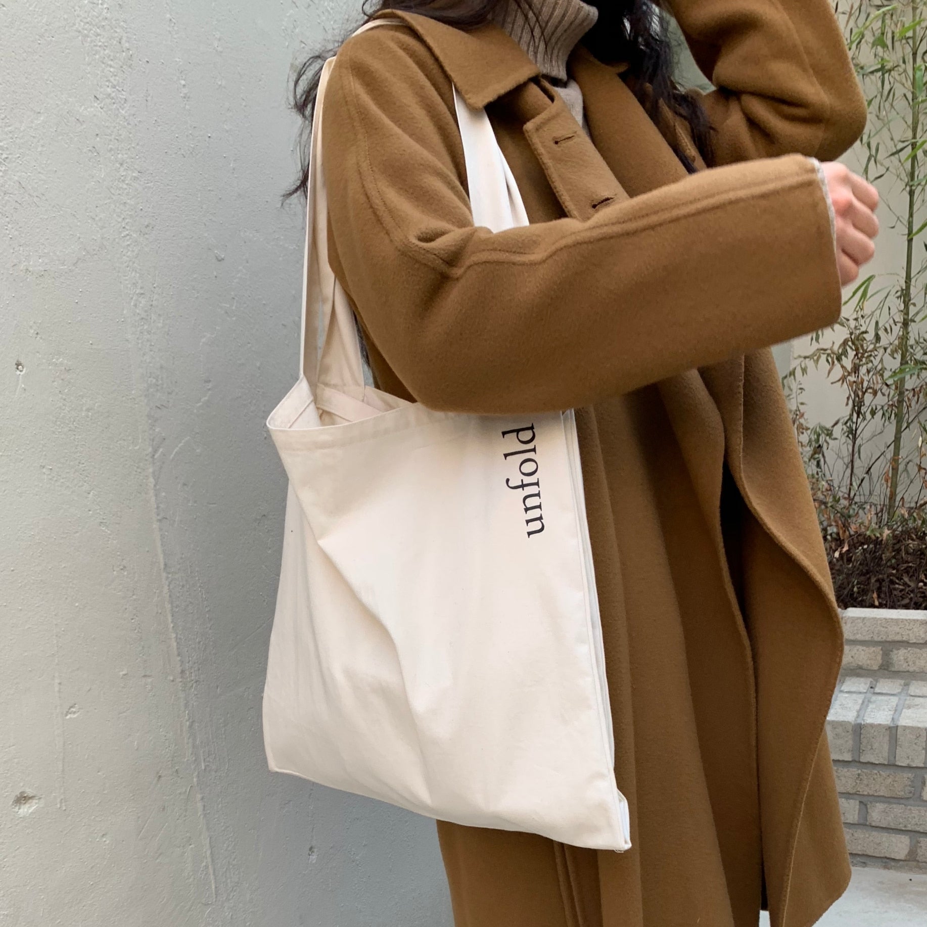 unfold★韓国★人気バッグブランド★日本未入荷★logo bag unfold トートバッグ logo bag (ivory) – 韓国雑貨・韓国文房具