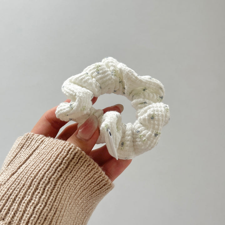 unfold シュシュ ホワイトフラワー