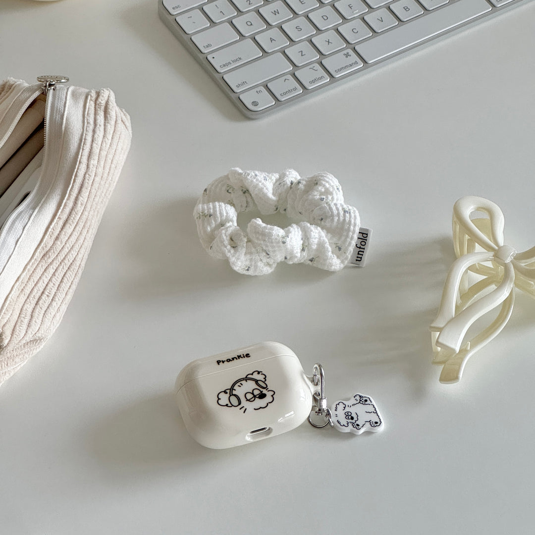 unfold シュシュ ホワイトフラワー