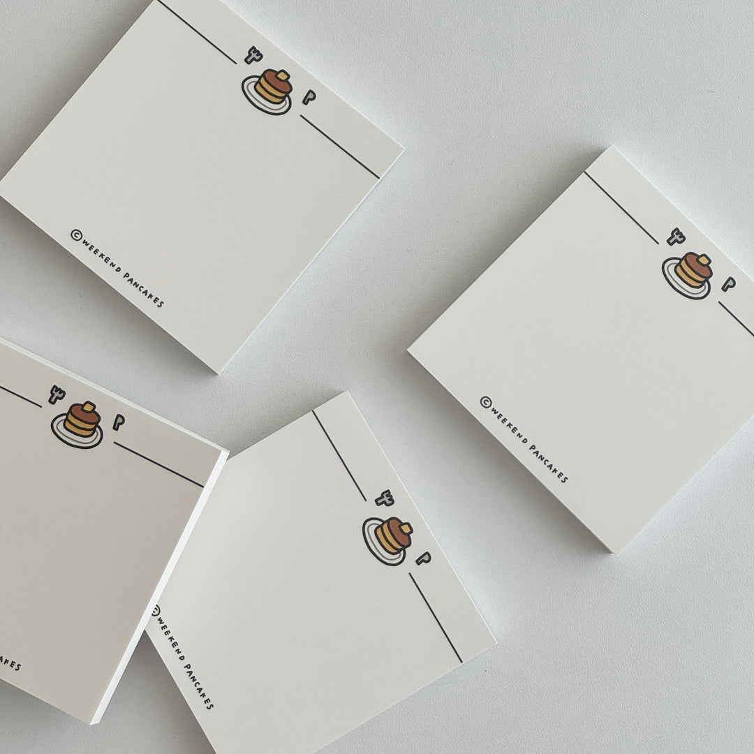 Weekend Pancakes ドゥードルパンケーキメモパッド