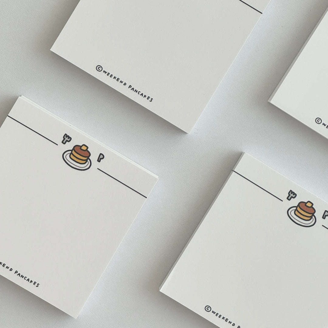 Weekend Pancakes ドゥードルパンケーキメモパッド