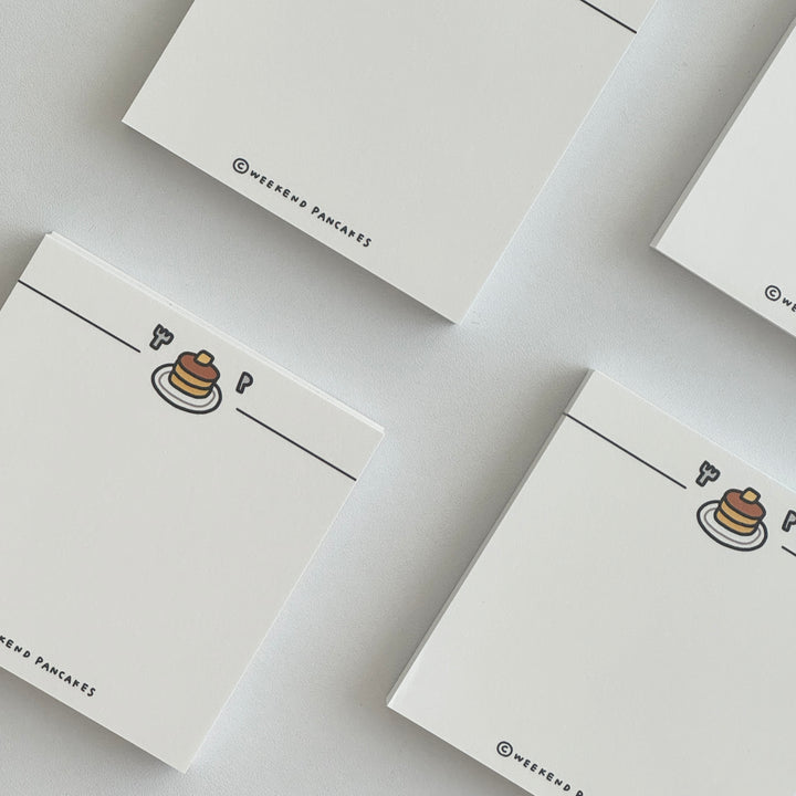 Weekend Pancakes ドゥードルパンケーキメモパッド