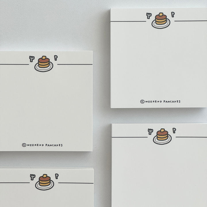 Weekend Pancakes ドゥードルパンケーキメモパッド