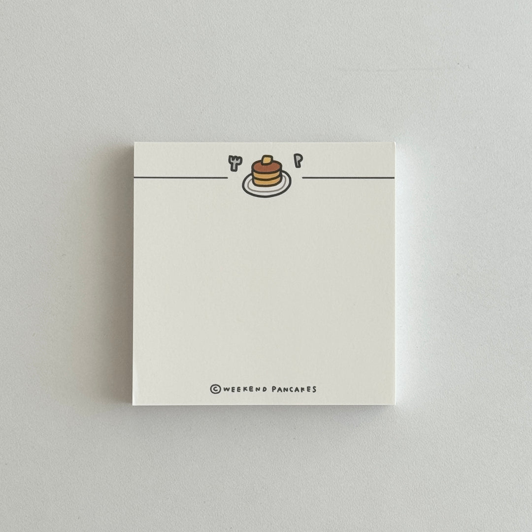 Weekend Pancakes ドゥードルパンケーキメモパッド