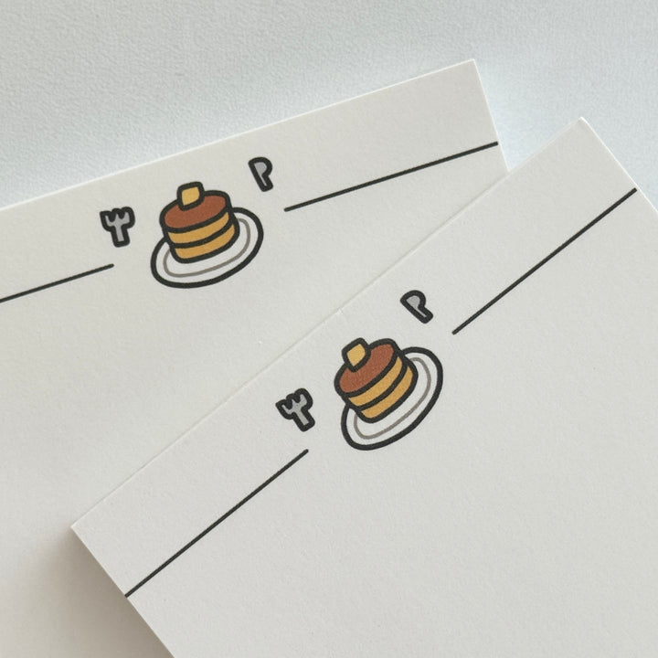 Weekend Pancakes ドゥードルパンケーキメモパッド