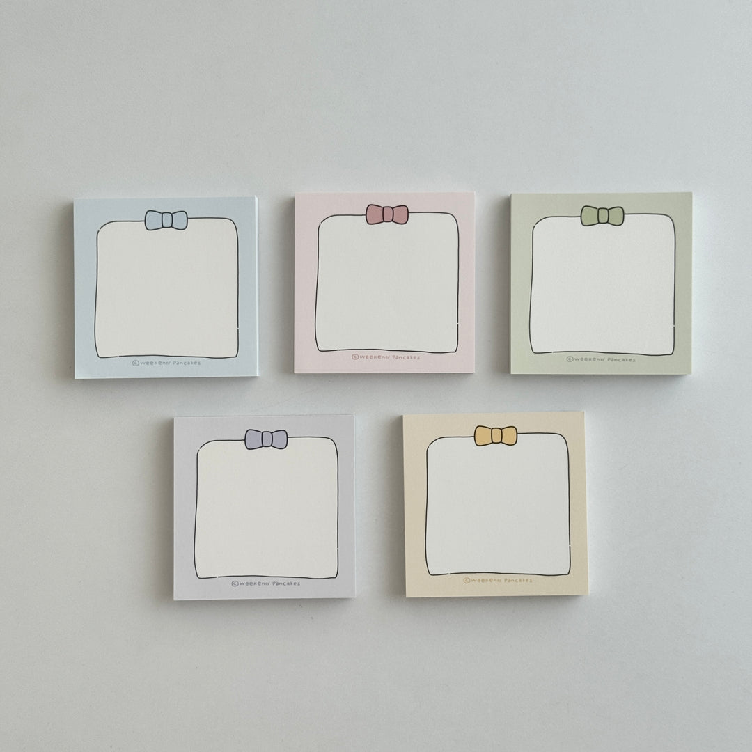 Weekend Pancakes シンプルリボンメモパッド