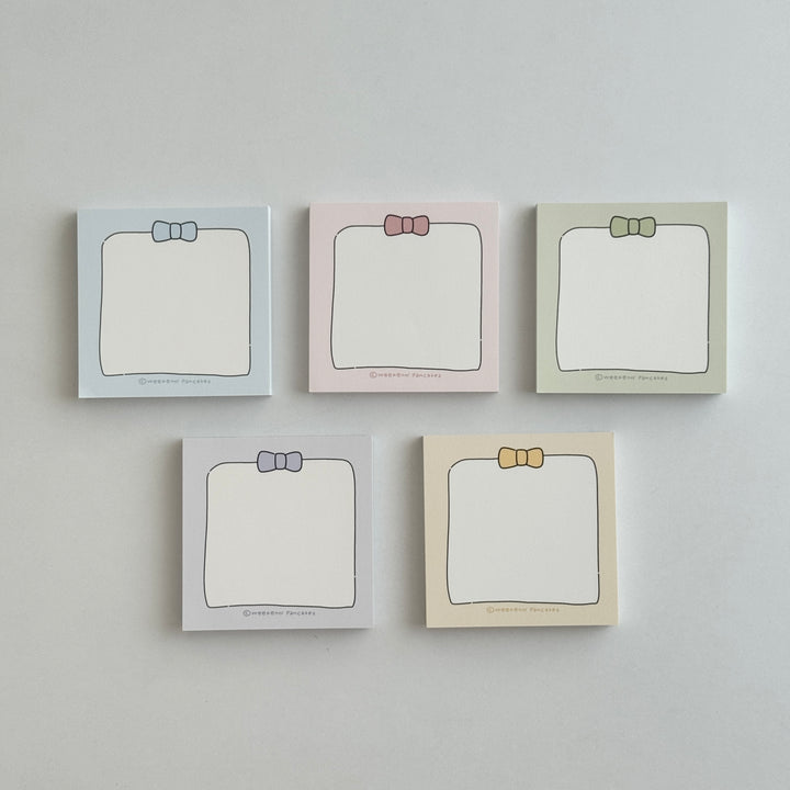 Weekend Pancakes シンプルリボンメモパッド
