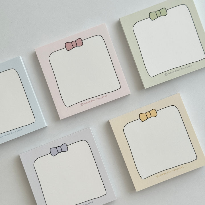 Weekend Pancakes シンプルリボンメモパッド