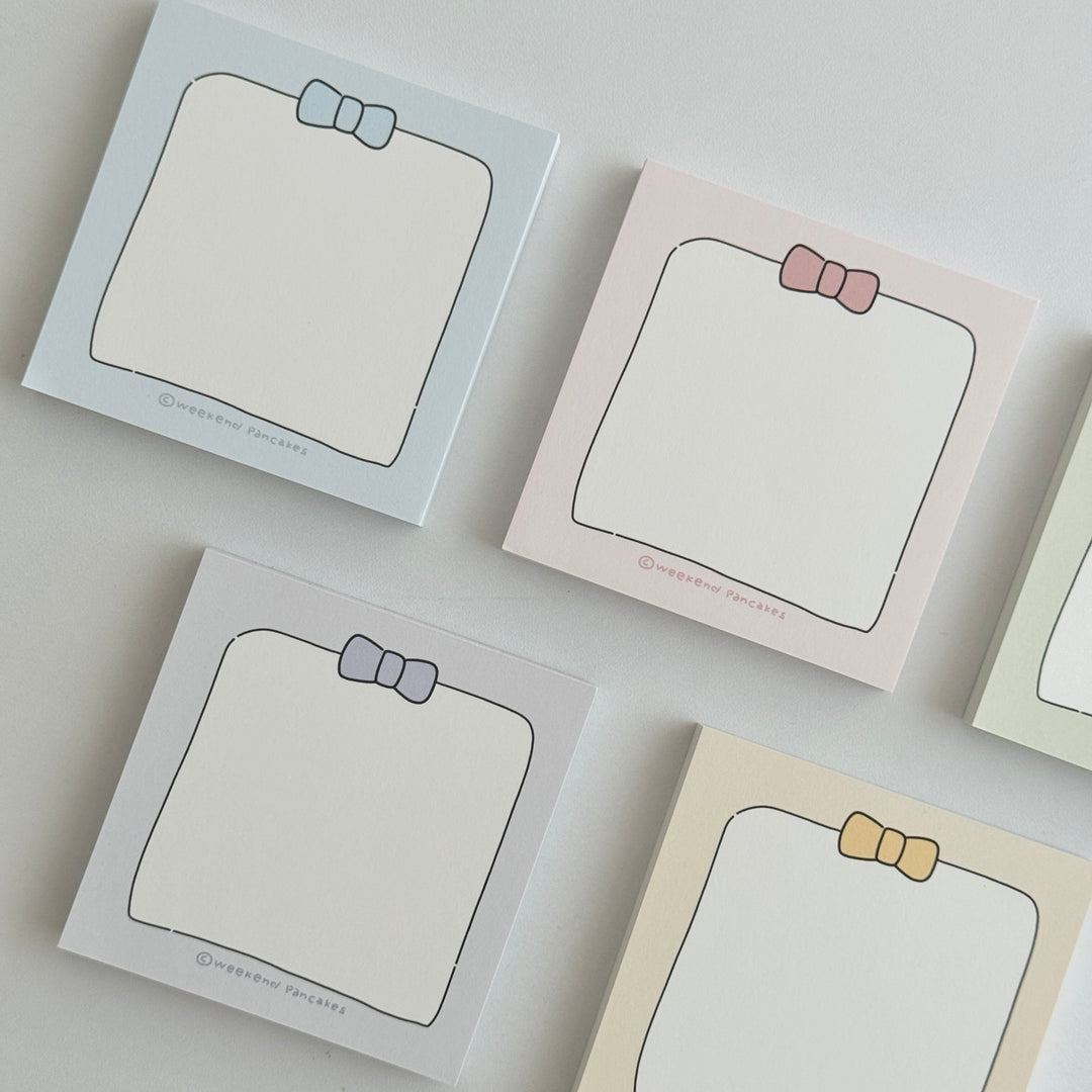 Weekend Pancakes シンプルリボンメモパッド