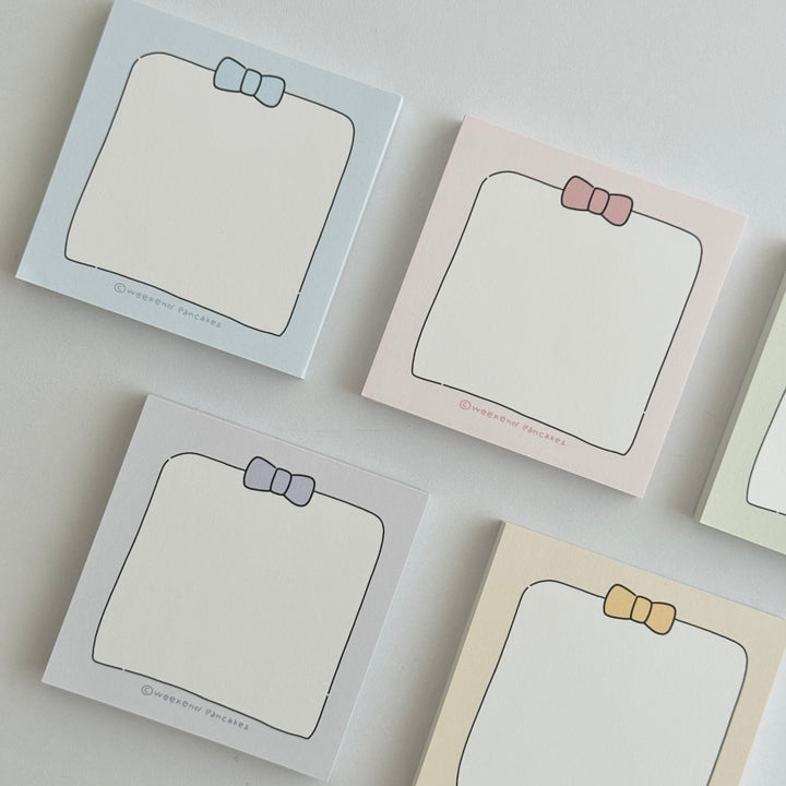 Weekend Pancakes シンプルリボンメモパッド