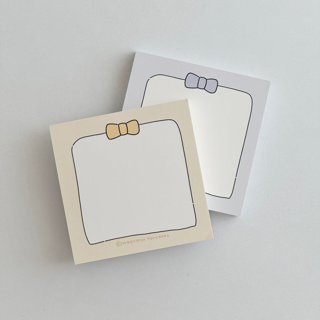 Weekend Pancakes シンプルリボンメモパッド