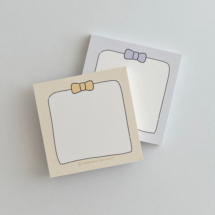 Weekend Pancakes シンプルリボンメモパッド