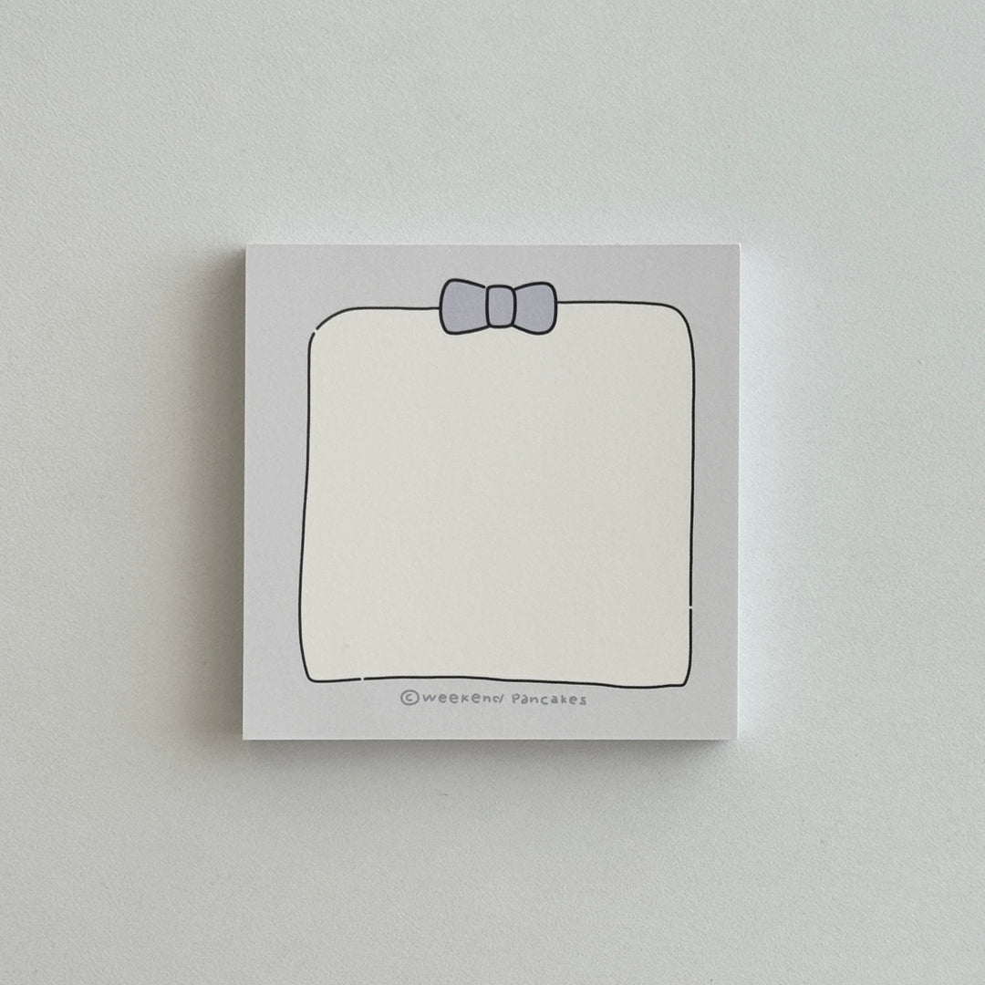 Weekend Pancakes シンプルリボンメモパッド