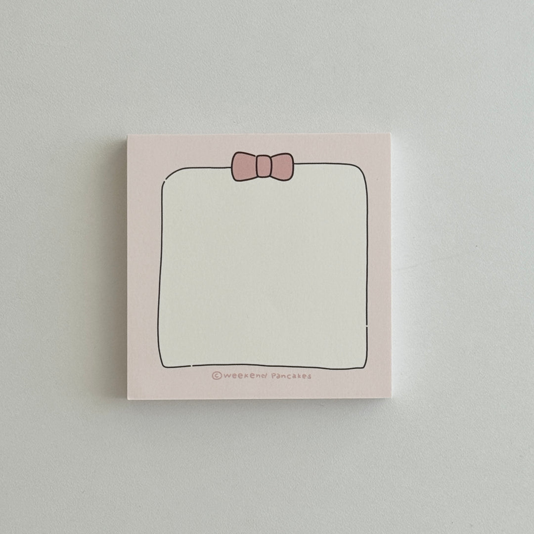Weekend Pancakes シンプルリボンメモパッド