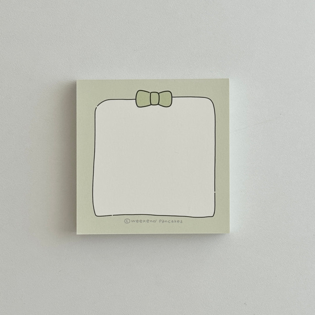 Weekend Pancakes シンプルリボンメモパッド