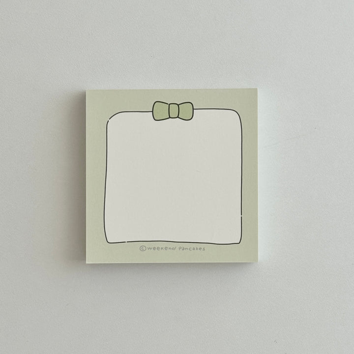Weekend Pancakes シンプルリボンメモパッド
