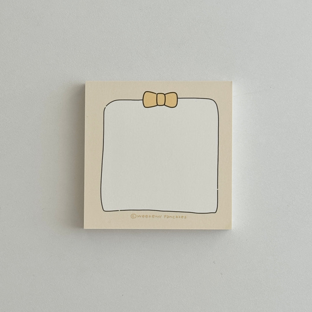 Weekend Pancakes シンプルリボンメモパッド