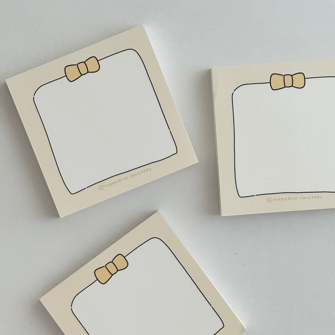 Weekend Pancakes シンプルリボンメモパッド