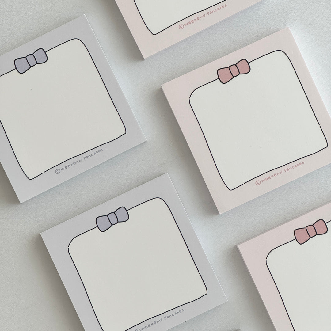 Weekend Pancakes シンプルリボンメモパッド