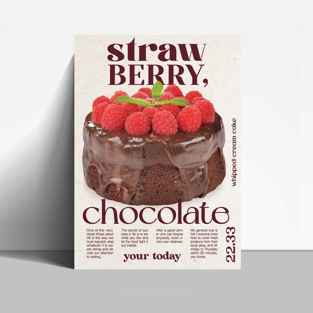 your today ポスター Strawberry Choco Cake