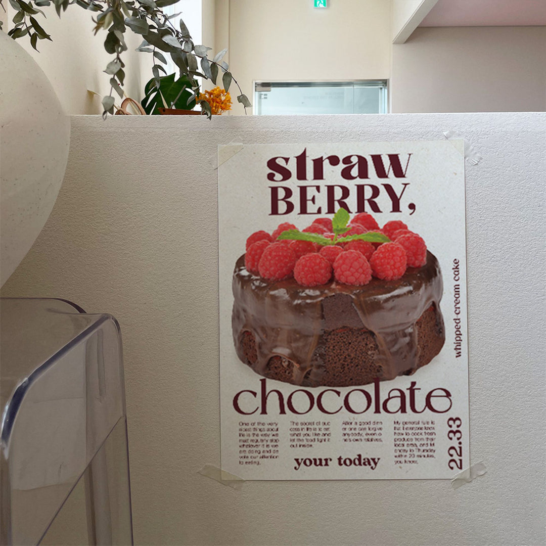 your today ポスター Strawberry Choco Cake