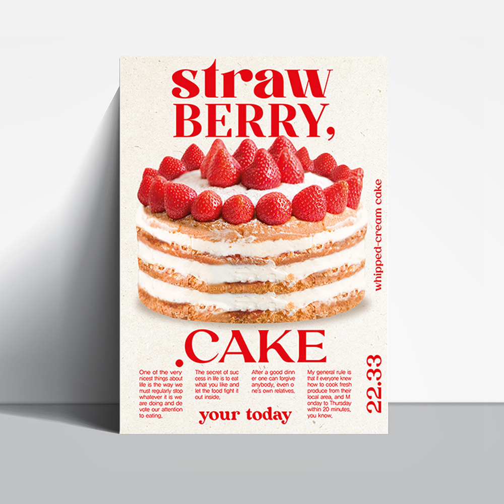 your today ポスター Strawberry Cake