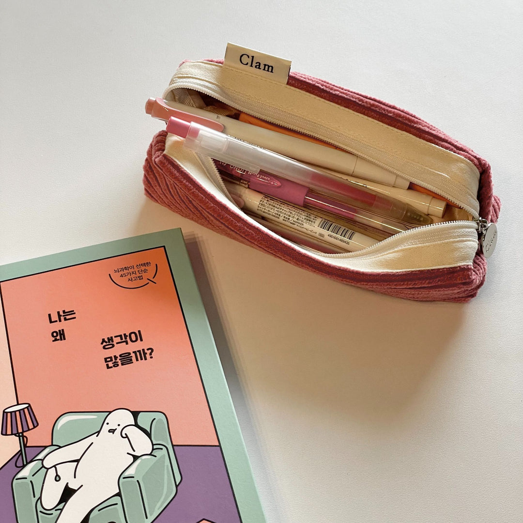 Clam ペンケース ラウンドタイプ - 韓国雑貨・韓国文房具通販のオンラインストア『But Butter』