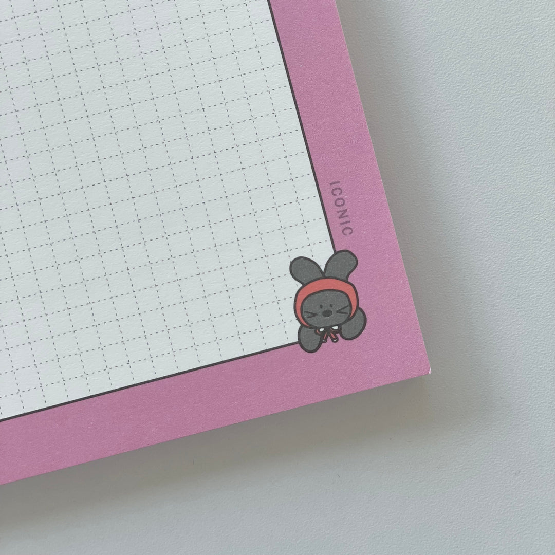 ICONIC ノートパッド B5 Bunny 縦型
