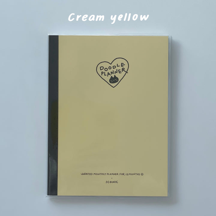 ICONIC Doodle Planner マンスリー手帳 - 韓国雑貨・韓国文房具通販のオンラインストア『But Butter』