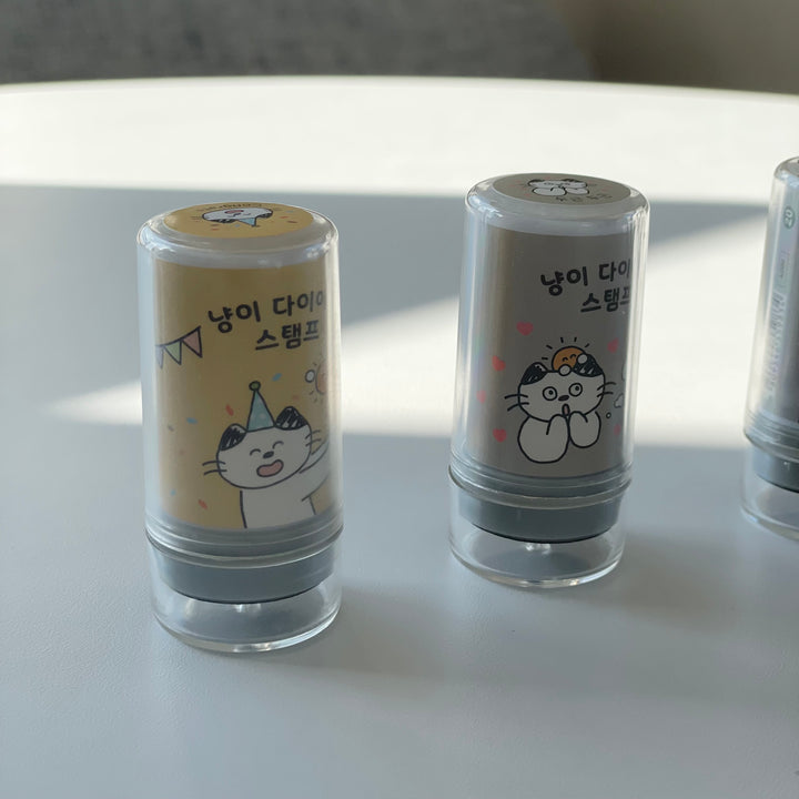 ICONIC スタンプ ネコダイアリー 5個セット - 韓国雑貨・韓国文房具通販のオンラインストア『But Butter』