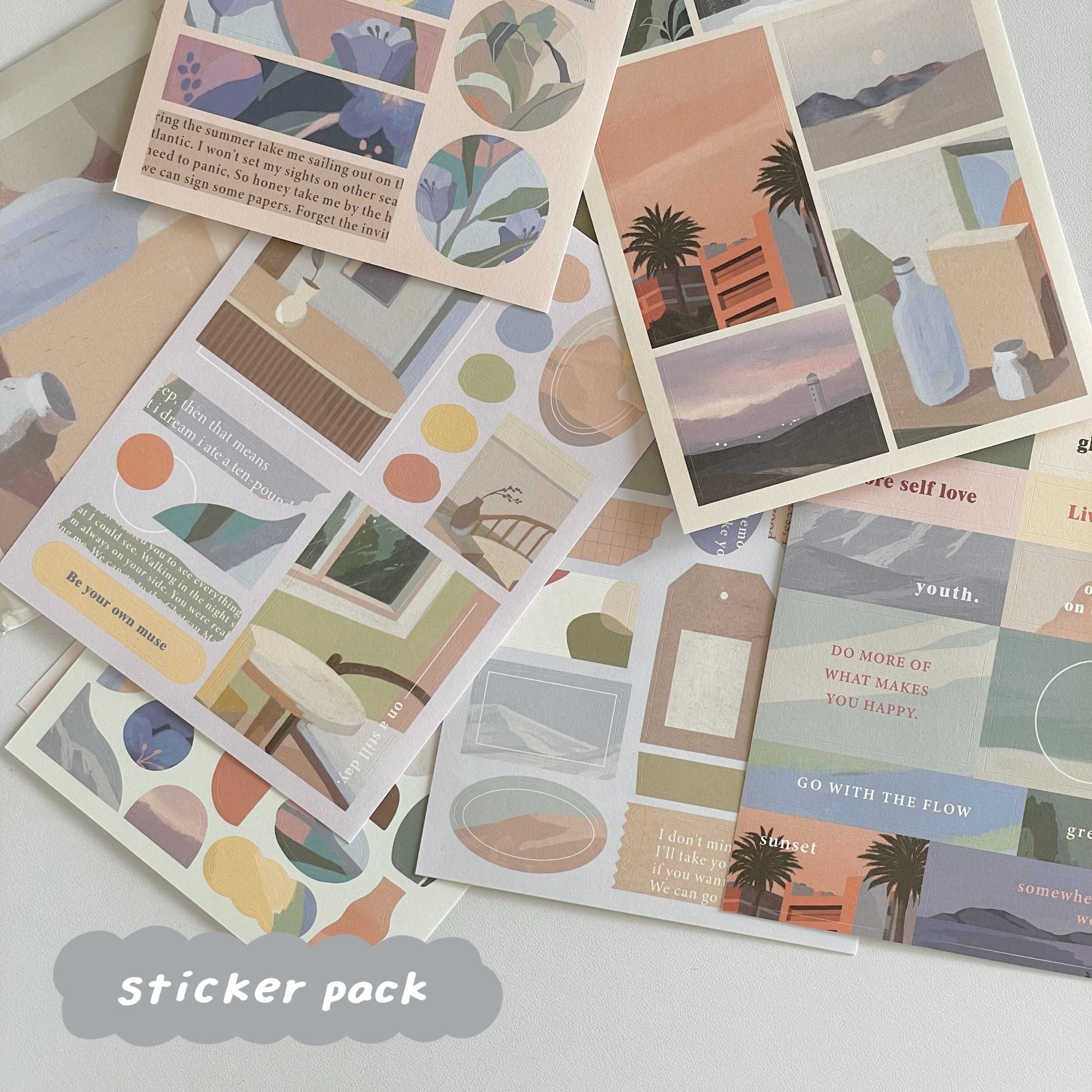 LIVEWORK Afterglow ステッカーセット – 韓国雑貨・韓国文房具