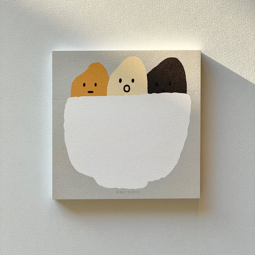 PPPstudio post-it emotion おこめちゃんふせんメモ