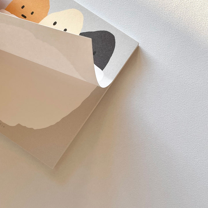 PPPstudio post-it emotion おこめちゃんふせんメモ