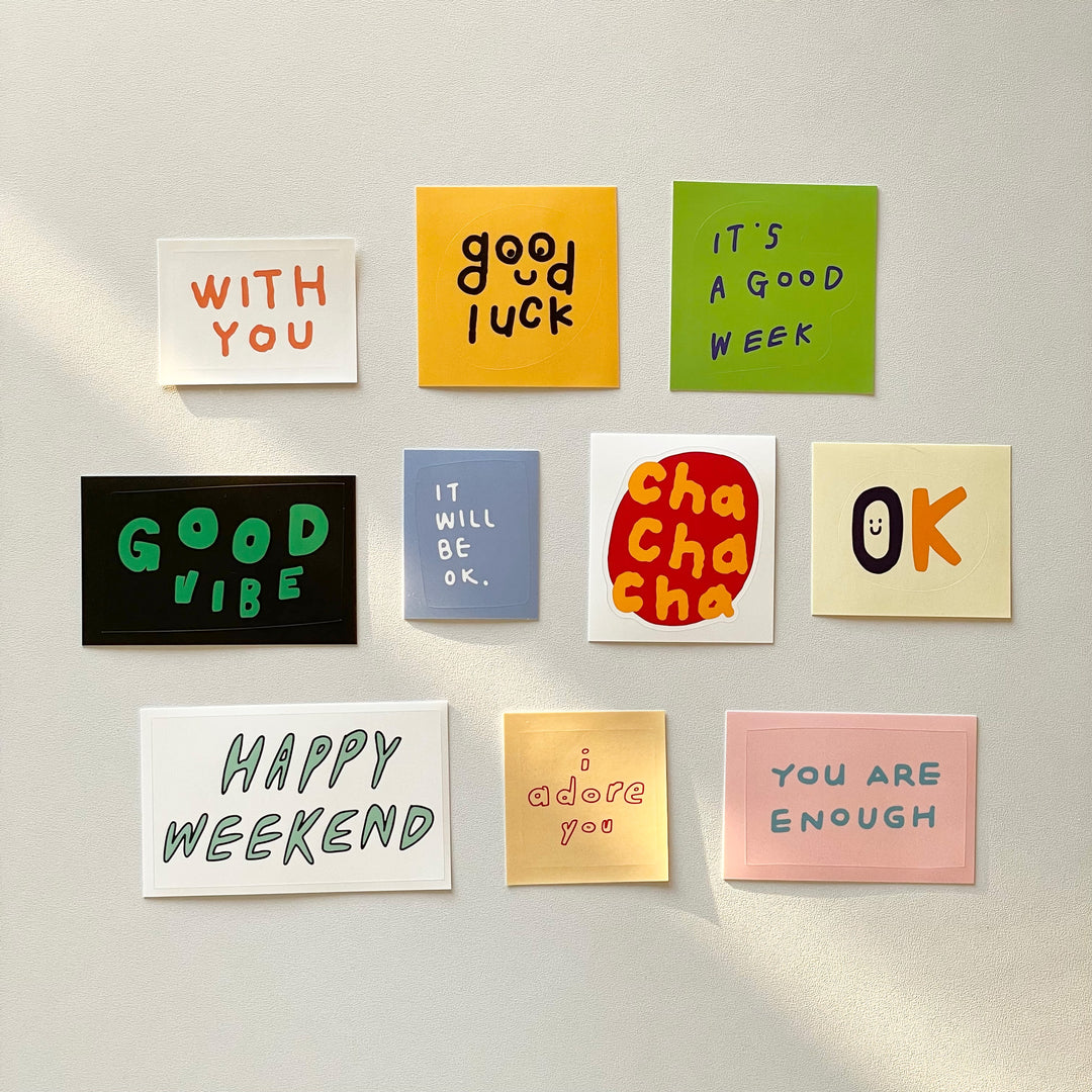 PPPstudio lettering pack ステッカーセット