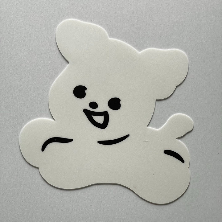 韓国のマウスパッド 白い犬と茶色のくま pureureumdesign