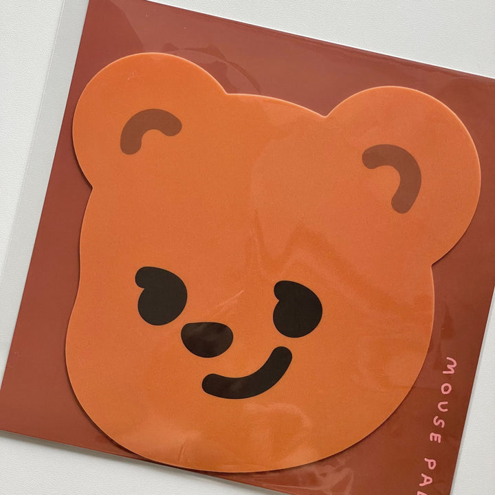 韓国のマウスパッド 白い犬と茶色のくま pureureumdesign
