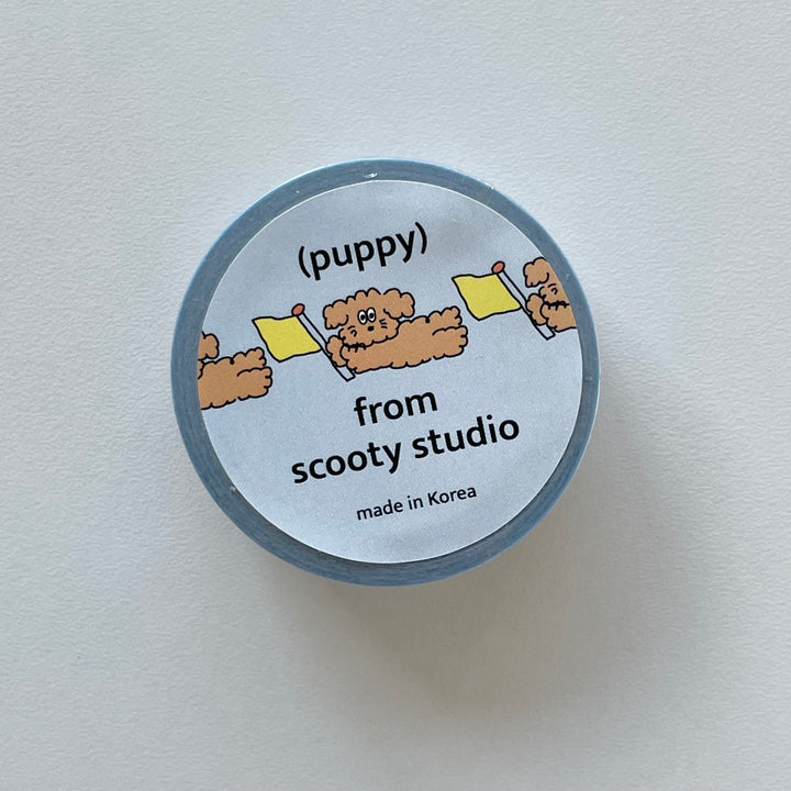 scooty studio puppy マスキングテープ - 韓国雑貨・韓国文房具通販のオンラインストア『But Butter』