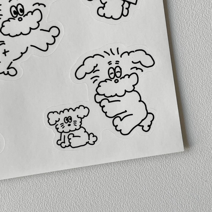 scooty studio little bunny sticker - 韓国雑貨・韓国文房具通販のオンラインストア『But Butter』