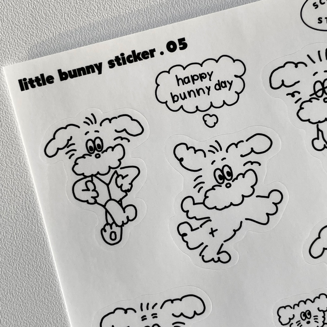scooty studio little bunny sticker 05