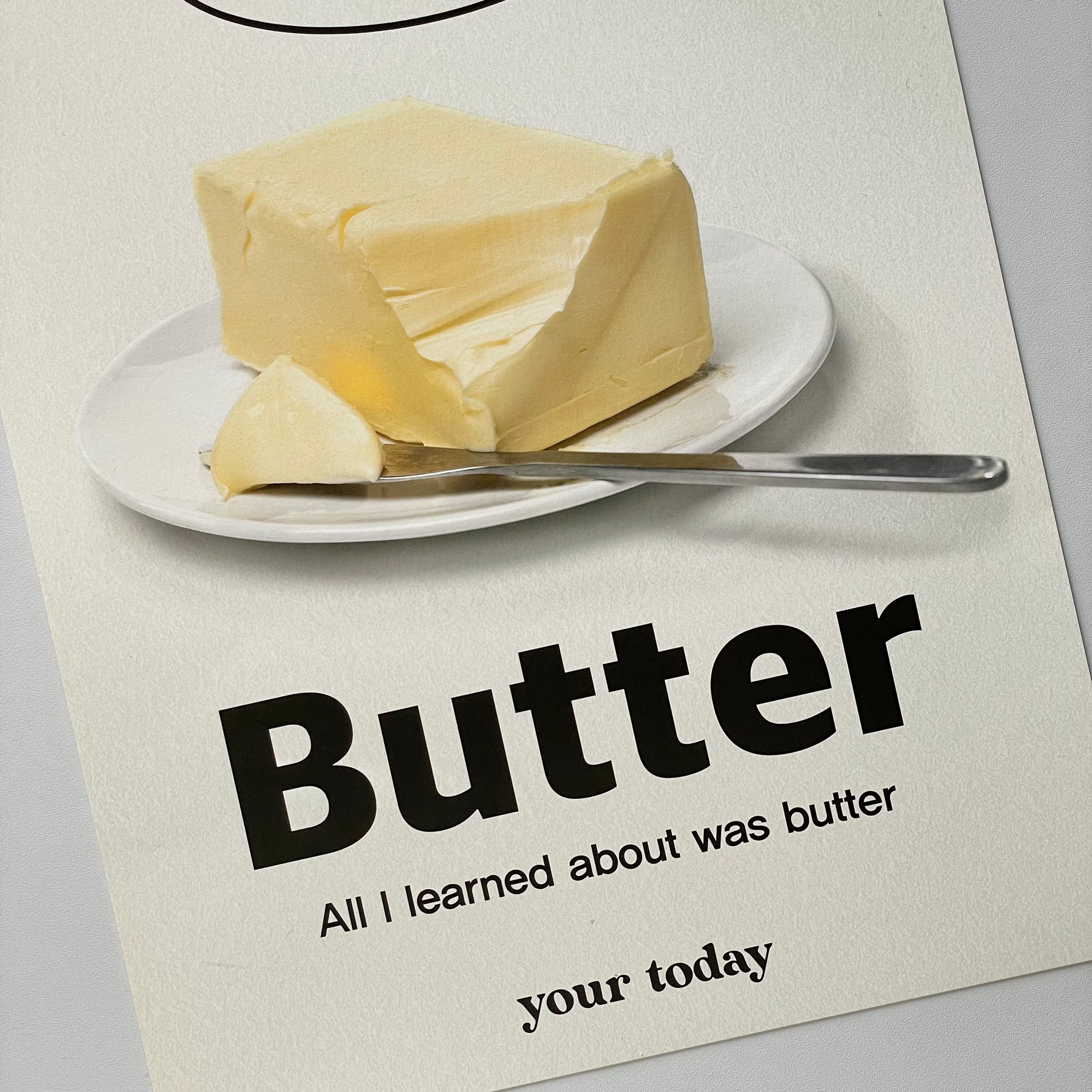 your today ポスター I'm Butter – 韓国雑貨・韓国文房具通販の your today ポスター I'm Butter – 韓国雑貨・韓国文房具通販の