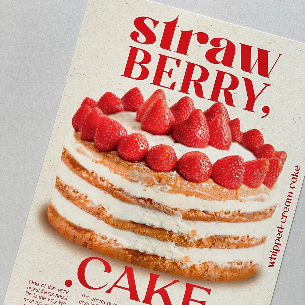 your today ポスター Strawberry Cake - 韓国雑貨・韓国文房具通販のオンラインストア『But Butter』
